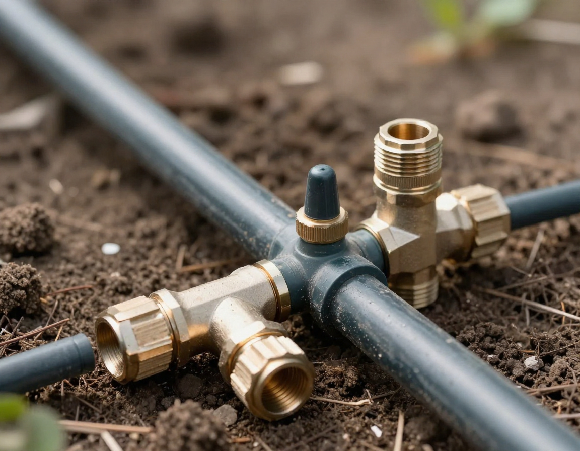Professional drip irrigation installation